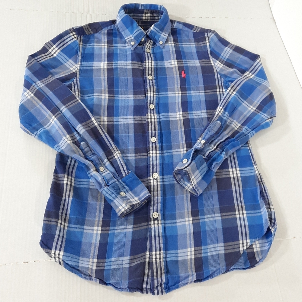 Ralph Lauren Long Sleeve Plaid Button Down Shirt